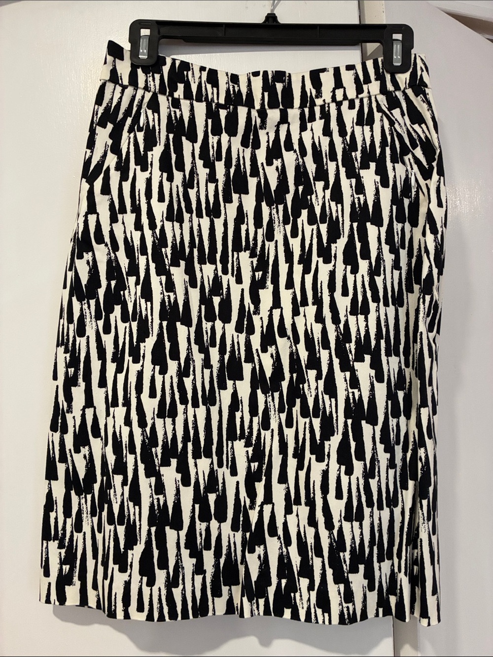 New York & Company Black and White Stretch Pencil Skirt